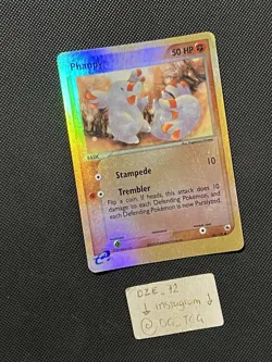 Pokemon 2003 EX Ruby and Sapphire - Phanpy - 62/109 - REVERSE HOLO - VLP/NM - Image 3