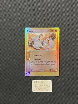 Pokemon 2003 EX Ruby and Sapphire - Phanpy - 62/109 - REVERSE HOLO - VLP/NM - Image 5