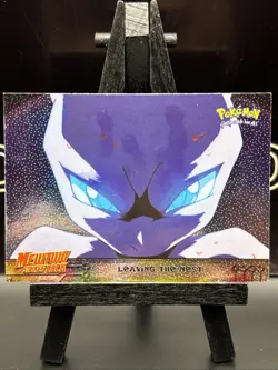 1999 Pokemon Topps Mewtwo Strikes Back #4 Leaving the Nest Holo Foil Black Label - Image 3