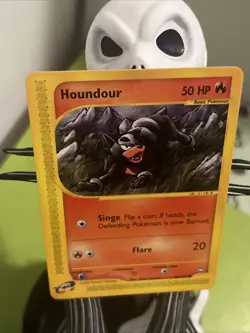 Houndour 86/147 Aquapolis Non Holo Rare E Reader Pokemon Nintendo - Image 4