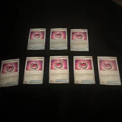 Pokemon Mega Evolution: Lot Of 8 Strange Timepiece Uncommon (128/132) Rev Holo - Image 1