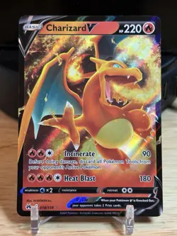 CHARIZARD V 018/159 Crown Zenith Holo Ultra Rare Pokemon TCG Near Mint - Image 1