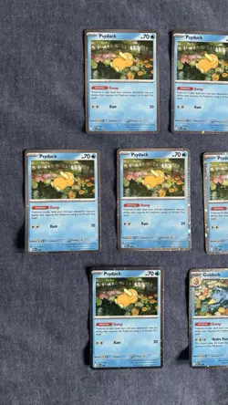 Pokemon Mega Evolution 8 Psyduck 2 Golduck Black Star Promo Cosmos Holo Lot NM - Image 2