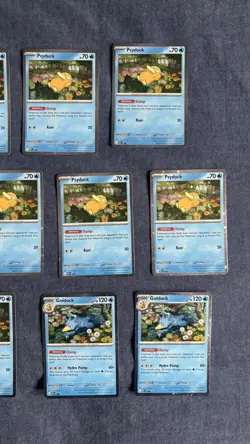 Pokemon Mega Evolution 8 Psyduck 2 Golduck Black Star Promo Cosmos Holo Lot NM - Image 3