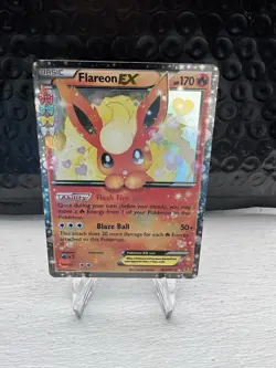 Pokemon TCG Flareon EX RC6/RC32 Generations Radiant Collection - Image 1