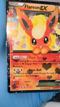 Pokemon TCG Flareon EX RC6/RC32 Generations Radiant Collection - Image 2