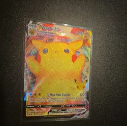 Pikachu VMAX swsh062 Full Art Black Star Promo Pokemon Celebrations - Image 2