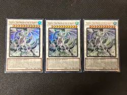 Yugioh *Trishula, Zero Dragon of the Ice Barrier X3 Ultra Rare* (NM) SDFC-EN041 - Image 1