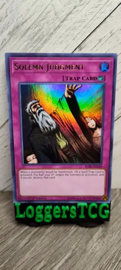 Yu-Gi-Oh! Solemn Judgment / BLRR EN100 1st Edition LP - Image 1