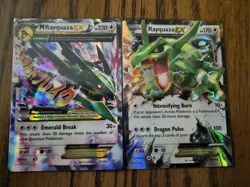 Mega Rayquaza 76/108 and Rayquaza Ex 75/108 Pokemon TCG Cards - Image 1