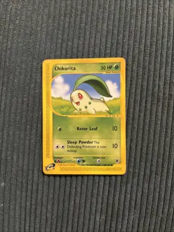 Pokemon TCG Chikorita Expedition Card 100/165 Regular Common - Image 1