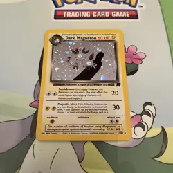 Pokemon Team Rocket’s Dark Magneton TCG Holo Rare Card 11/82 LP NM - Image 1