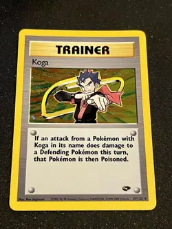 Pokemon TCG Holo Koga Trainer Gym Challenge Card Near Mint Condition - Image 1