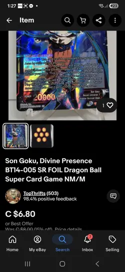 Dragon Ball Super Card Game Lot ×5 NM - Image 5