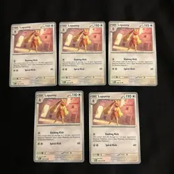 Pokemon Mega Evolution: Lot Of 5 Lopunny Normal Common Cards (108/132) - Image 1
