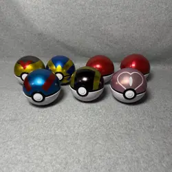Empty Pokemon Tins Pokeballs Lot Great Ball Ultra Ball Level Ball Quick Ball - Image 1