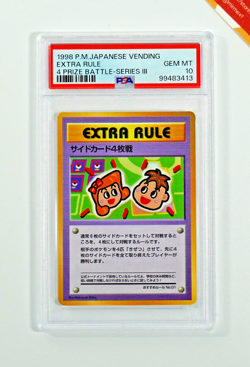 Pokemon PSA 10 Extra Rule 4 Prize Battle Vending Serie 3 1998 Japanese - Image 1
