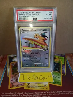 Pokemon 2009 Platinum Dragonite FB Crosshatch Holo PSA 8 "Error PSA Label" - Image 4