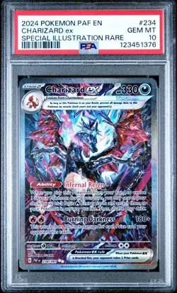 PSA 10 Charizard Ex 2024 Pokemon Paf En-Paldean Fates #234 - Image 1