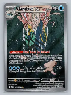 1x Clawitzer Illustration Rare #141/132 Pokemon Mega Evolution - Pokemon NM - Image 1