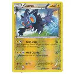 Luxray 34/106 Reverse Holo Flashfire Pokemon Card NM - Image 1