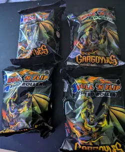 Gargoyles Roll 'N Flip Vintage Rare Collectible Sealed 4 packs - Image 1