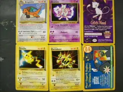 Sealed POKEMON Pikachu Dragonite Mewtwo Electabuzz First Movie Black Star card - Image 4
