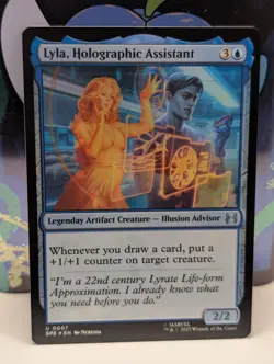 Marvel's Spider-Man Eternal Lyla, Holographic Assistant FOIL 0007 MTG - NM - Image 1