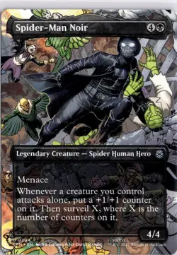Spider-Man Noir Borderless Marvel’s Spider-Man Magic The Gathering SPM0204 - Image 1