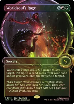 Worldsoul's Rage Foil Showcase Murders at Karlov Manor NM MTG - Image 1