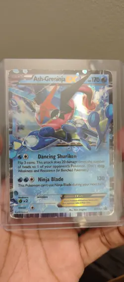 Pokemon TCG Ash-Greninja EX XY Black Star Promo XY133 Holo Card HP- 2016 - Image 2
