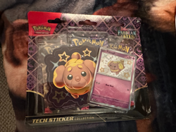 Pokemon TCG Paldean Fates Tech Sticker Collection Fidough - Image 1