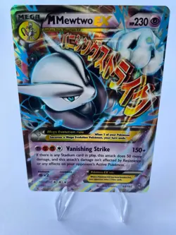 Pokemon Mega M Mewtwo EX 026/059 XY8 Blue Shock 1st Edition JP very good - Image 1