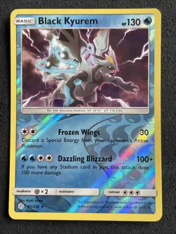 2019 Pokemon SM Cosmic Eclipse 61/236 Black Kyurem Reverse - Image 1