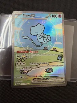 Mew EX 232/091 Sir Bubble Mew Paldean Fates SV Pokemon TCG Holo Full Art - Image 1