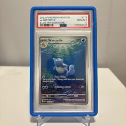 2023 Pokemon 151 MEW EN Wartortle #171 Illustration Rare PSA 10 - Image 1
