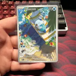 Pokemon TCG SV White Flare Oshawott # 105 / 086 Illustration Rare NM - Image 1
