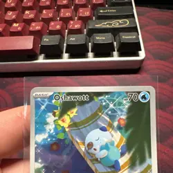 Pokemon TCG SV White Flare Oshawott # 105 / 086 Illustration Rare NM - Image 3