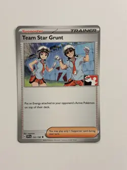 Team Star Grunt 195/198 Pokemon Prize Pack Series Scarlet & Violet variant B - Image 1