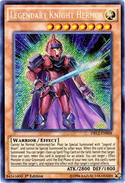 Legendary Knight Hermos - DRL2-EN008 - Secret Rare - 1st Edition Lightly Played - Image 1