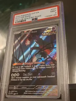 Pokemon Card SVP EN 097 Pokemon Centre Stamp PROMO FLUTTER MANE PSA 9 - Image 1