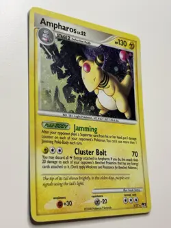 Ampharos 1/17 - POP Series 7 Promo Holo Rare Pokemon TCG Card MP - Image 2