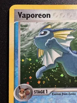 Vaporeon 6/17 POP Series 3 Promo Pokemon Card Holo Foil Rare Swirl Near Mint - Image 4