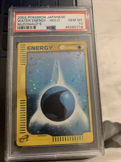 McDonald's Water Energy Holo Card 2002 PSA 10 Japanese Pokemon - Image 1