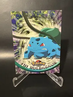 Bulbasaur #01 Topps TV Animation Edition Black Label Pokemon Card - Image 1