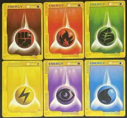 POKEMON EXPEDITION SET ENERGY COMPLETE FROM 160 TO 165 PL/LP ENG - Image 1