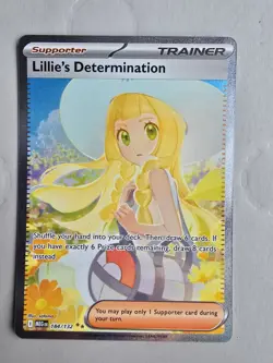 Pokemon Mega Evolution Lillie's Determination 184/132 Secret Rare Mint Condition - Image 1