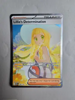 Pokemon Mega Evolution Lillie's Determination 184/132 Secret Rare Mint Condition - Image 2