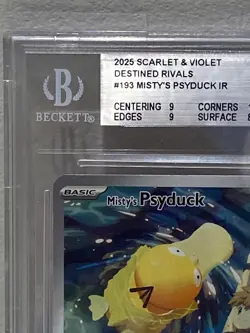 2025 Pokemon Misty's Psyduck Destined Rivals IR DRI EN 193/182 Mint Condition 9 - Image 2
