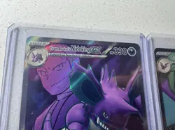 Team Rocket's Nidoking EX 216/182 Crowbat EX 217/182 Destined Rivals Pokemon Lot - Image 2